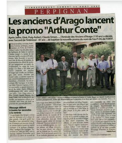 2007 - 25 Aot lancement promo A. CONTE