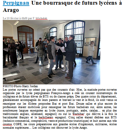 Journes "Portes Ouvertes" 2013  Arago