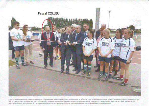 La section de Rugby féminin du précédent Lycée de Pascal COLLEU