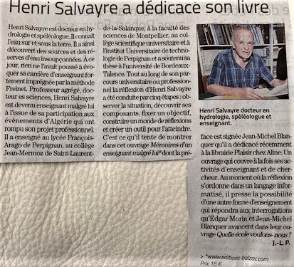 Henri Salvayre publie !