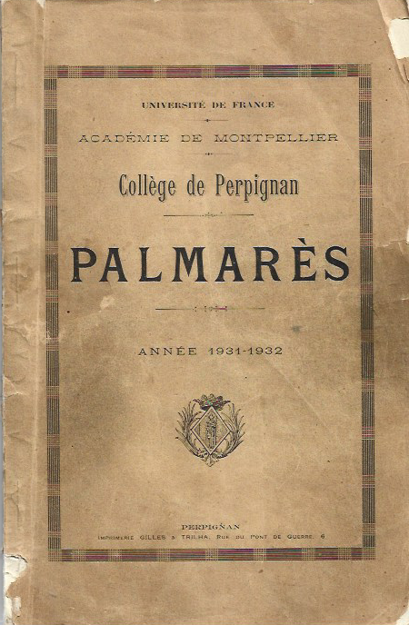 Palmarès 1931-32 - Un sacré document !