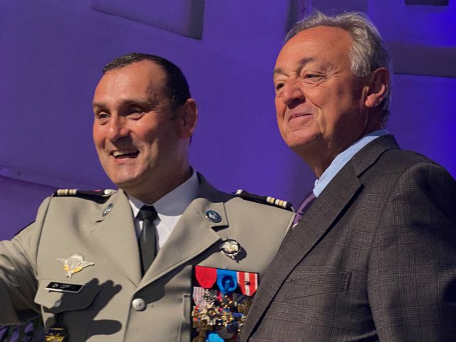 Christophe CORREA, ancien d'Arago, a passé la main en tant que Délégué Militaire départemental.