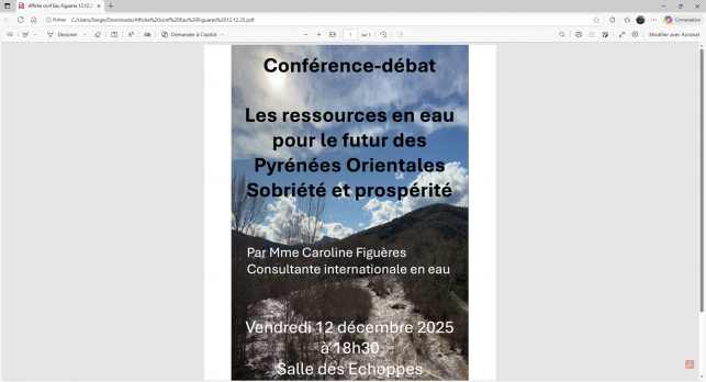 Conf�rence sur l'Eau