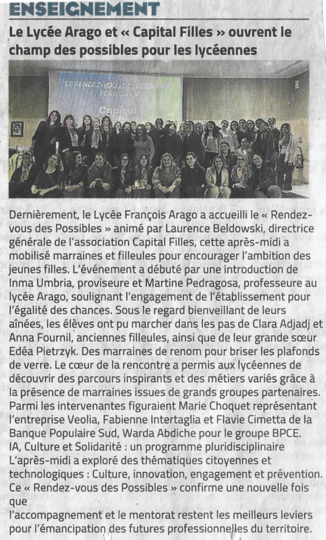 Arago et l'�galit� des chances entre tous et toutes ....