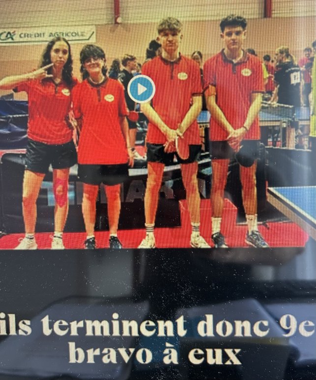 Tennis de table : Championnat de France 2026 Niort