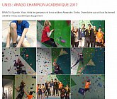 Arago encore au sommet en championnat d'Académie - Escalade.