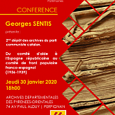 Conférence de Georges Sentis aux Archives.