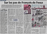 François de Fossa à l'honneur dans l'Indépendant du 9 Janvier 2021