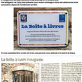 Inauguration à CLAIRA de la Boîte à Livres en hommage à Jacques RIPOULL, ancien d'Arago.