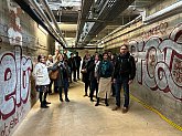 Visite des sous-sols d'Arago