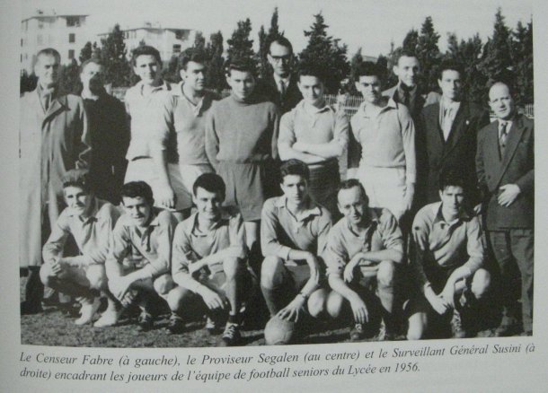 les footballeurs seniors en 1956
