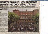 2003 - Le 100.000è élève d'Arago vient de faire sa rentrée