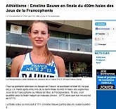 2013 - Emeline BAUWE brille à Nice sur 400 mètres