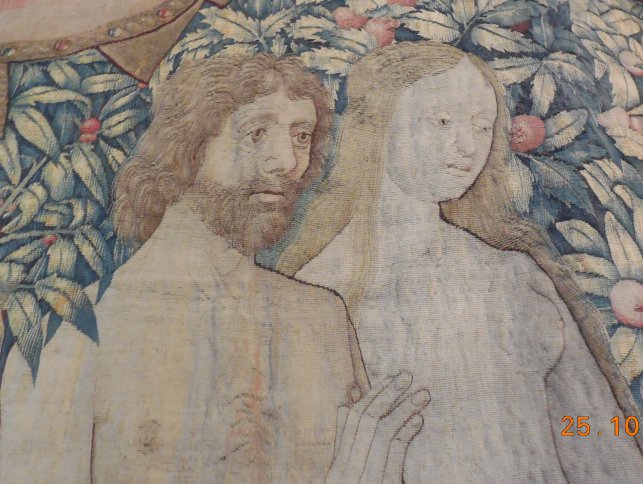 2014 Narbonne  Adam et Eve - tapisserie d\'Aubusson - trésor de la cathédrale : 1414336909.dscn5428.jpg
