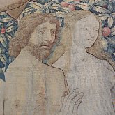 Adam et Eve - tapisserie d\'Aubusson - trésor de la cathédrale