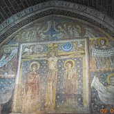 Fresque du XIè siècle dans la salle capitulaire