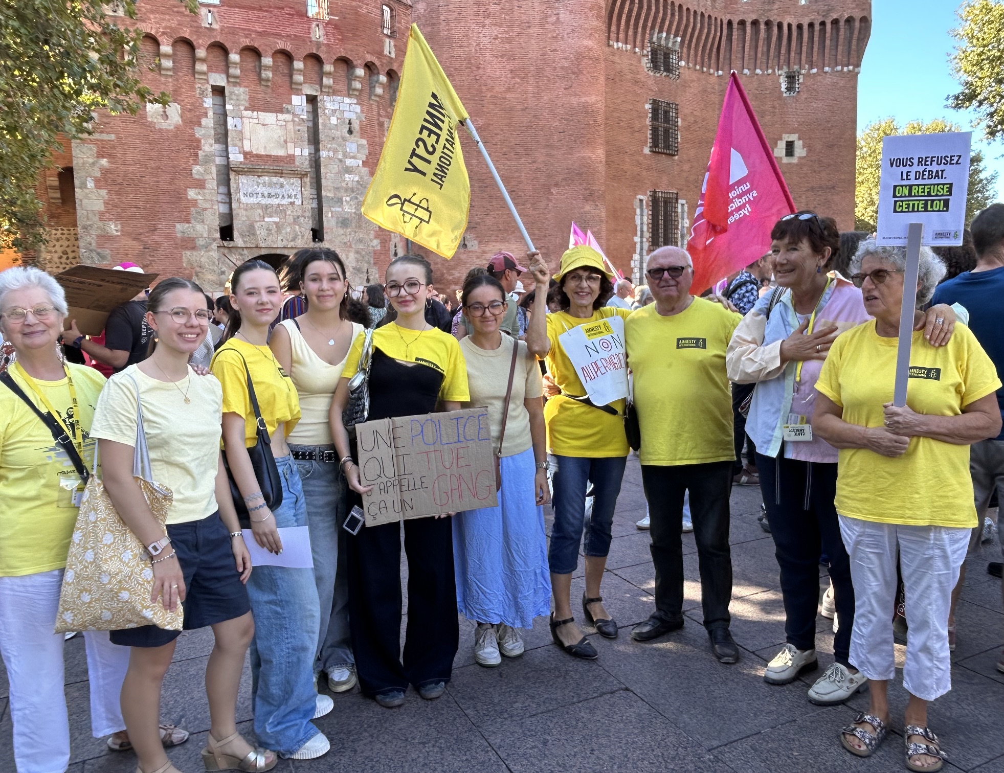Manifestation contre le permis de tuer